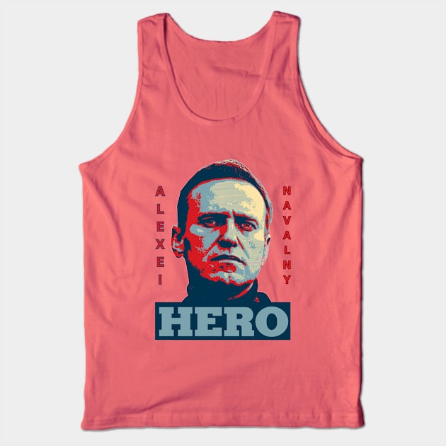 ALEXEI NAVALNY - HERO Tank Top by ProgressiveMOB